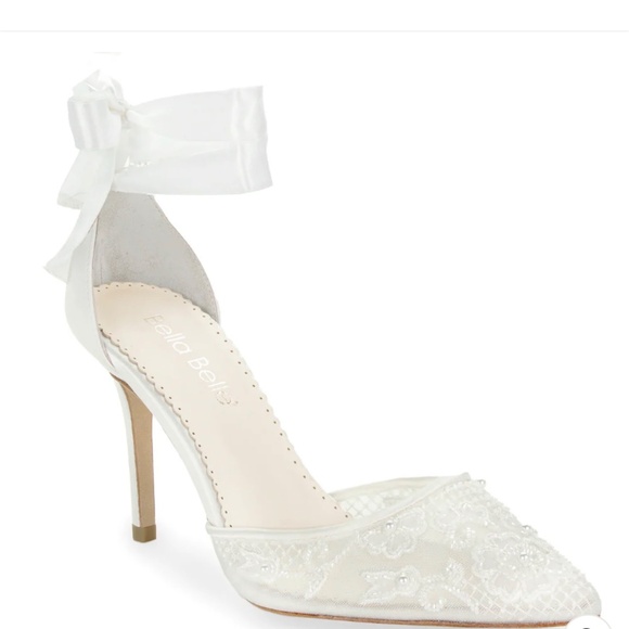 Bella Belle Penelope Ivory Wedding heels 8.5 M NWT - Picture 12 of 16